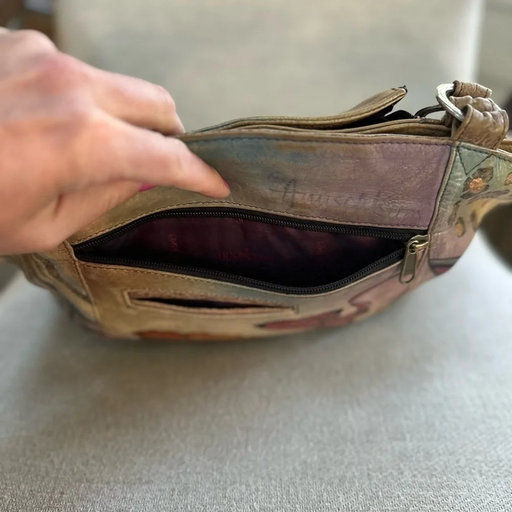 Anuschka Hand Painted Organizer Tote